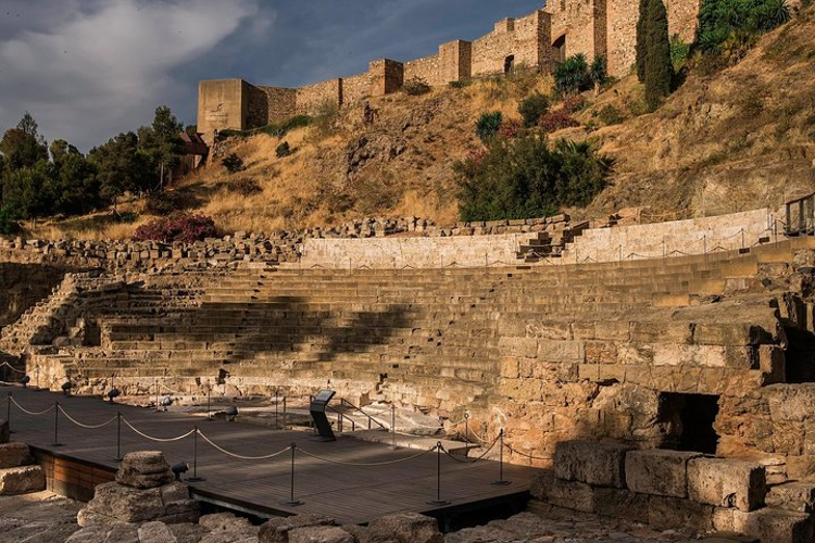 The Roman Theater in Malaga features well-preserved ruins that reflect the city-s historical significance..png