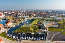 Aerial view of Vilnius old city.