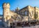 Photo of Fortification wall and entrance of the Oxford castle in Oxford, United Kingdom.