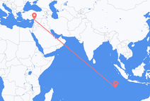 Flyrejser fra Home Island til Hatay Province