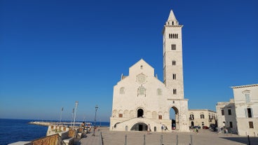 Photo of aerial view of of the city of Trani, Puglia, Italy.