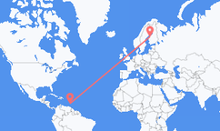 Flyrejser fra Saint Vincent til Karleby