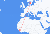 Flights from Monrovia to Copenhagen