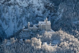 Discover the Neuschwanstein castle from the air