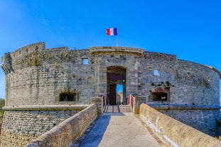 Saint Jean Castle and Cathedral de la Major and the Vieux port in Marseille, France.