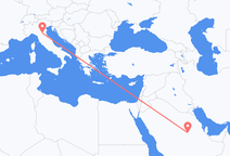 Flights from Riyadh to Bologna