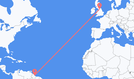 Flights from Guyana to England