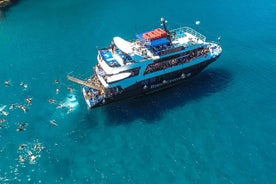 Tour in barca di Lindos per l'intera giornata con nuoto