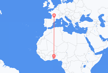 Lomé to Toulouse