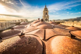 Photo of aerial panoramic view of Fuengirola city beach and marina, Fuengirola is a city on the Costa del Sol in the province of Malaga in the Andalusia, Spain.