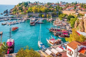 from Belek: Antalya City Tour with Waterfall & Cable Car & Lunch