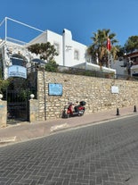 Photo of aerial view of Bodrum Castle and Marina, Turkey.