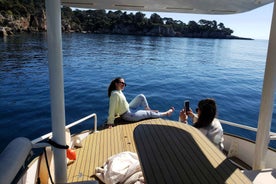 From Juan les Pins: Private French Riviera Solar Boat Cruise