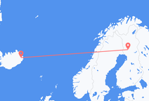 Loty z Egilsstaðir, Islandia do Rovaniemi, Finlandia