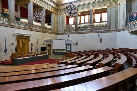 photo of Interior inside Old Parliament, Athens, Greece,