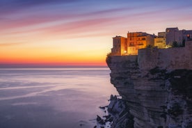 Photo of beautiful Grande Sperone beach, Bonifacio ,France.