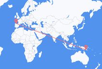 Vuelos de Puerto Moresby a Santiago del Monte