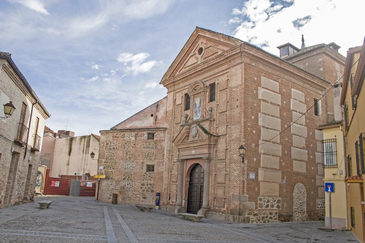 Photo of facade of the monastery of San Bernardo Talavera de la Reina, Toledo, Spain.