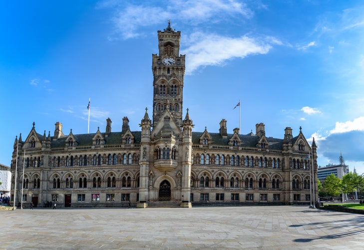 Bradford is in the Metropolitan Borough of the City of Bradford in West Yorkshire, England, in the foothills of the Pennines.