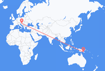 Port Moresby to Zagreb