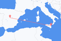 Flights from Madrid to Catania