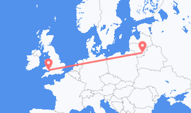 Flights from Lithuania to Wales