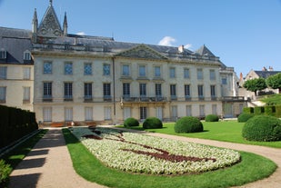 Photo of Tours aerial panoramic view. Tours is a city in the Loire valley of France.