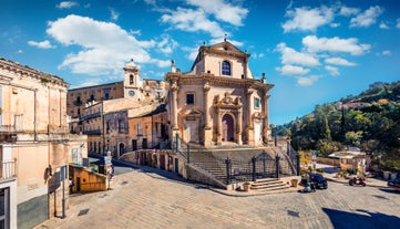 Photo of Isola Bella rocky island in Taormina, Italy.