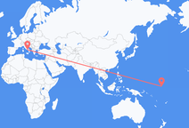Bairiki to Naples