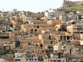 Photo of the skyline of Sanliurfa as viewed from the castle, Turkey.