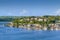 Photo of aerial view of Kinsale from mouth of the River Bandon, Ireland.