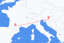 Toulouse to Zagreb