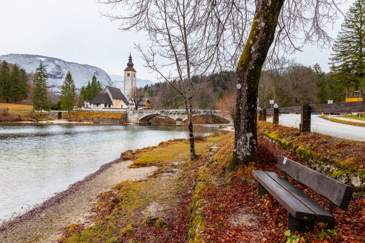 Photo of church of Janeza Krstnika, Slovenia .