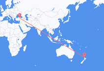 Voos de Auckland, Nova Zelândia para Amásia, Turquia