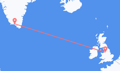 Vuelos de Narsaq, Groenlandia a Manchester, Inglaterra