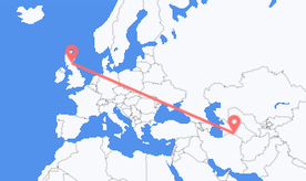 Flights from Turkmenistan to Scotland