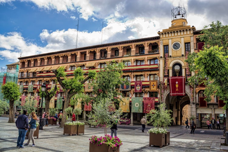 photo of view of Toledo, Spain - historic Plaza de Zocodover.