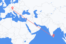 Vuelos de Hambantota, Sri Lanka a Innsbruck, Austria