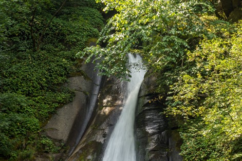 Photo of Landscape of Smolare waterfall cascade in Belasica Mountain, Novo Selo, Republic of Macedonia.