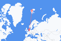 Vols de Maastricht, Pays-Bas vers Svalbard, Svalbard et Jan Mayen