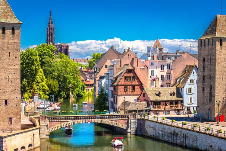 Strasbourg scenic river canal and architecture view, Alsace region of France.jpg