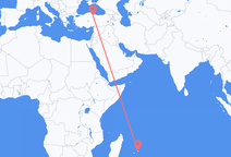 모리셔스 섬 출발, 아마시아 도착 항공편