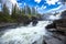 photo of Ristafallet waterfall in Hålland listed as one of the most beautiful waterfalls in Sweden.