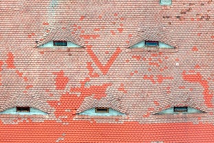 Photo of the Small Square piata mica, the second fortified square in the medieval Upper town of Sibiu city, Romania.