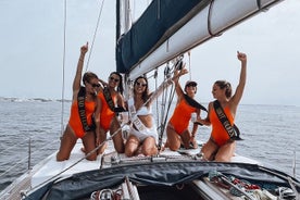 Tour privado de lujo en velero de día completo en Ibiza y Formentera