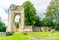 Photo of St. Mary's Abbey, museum garden in York city, England, UK.