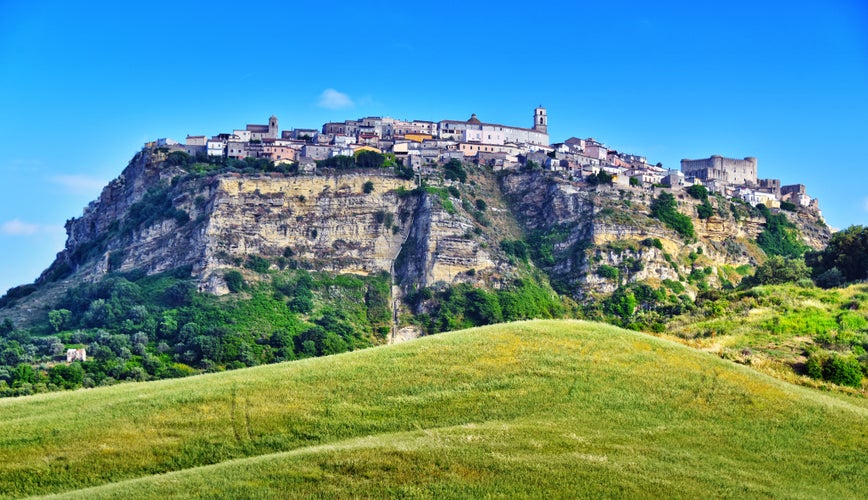 Photo of The town of Santa Severina in the Province of Croton, Calabria, Italy.