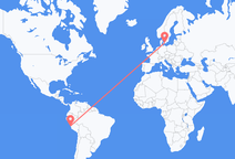 리마에서 출발해 코펜하겐으로 향하는 항공편