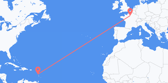 Flüge von Dominica nach Frankreich