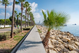 Photo of the seafront and the city of Limassol on a Sunny day, Cyprus.